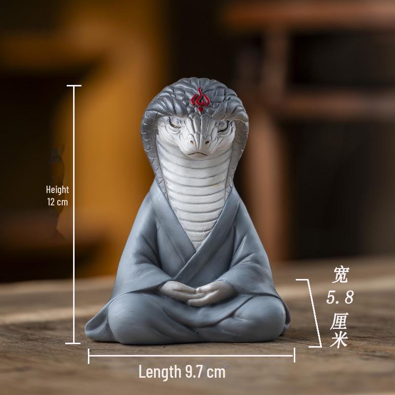 "Zen Vit Räv Suckulent Bonsai: Mediterande Räv Prydnad för Trädgård, Balkong eller Bilinredning"