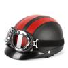 Summer Ventilated Half Helmet With Visor Electric Scooter Riding Safety Gear Adult Unisex Cycling Protective Headwear