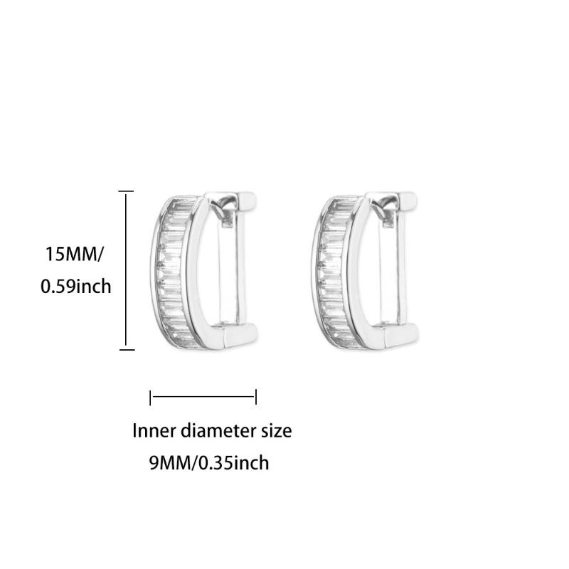 Fashion Exquisite Diamond-set Ear Buckle Earrings Women's Temperament Versatile Snake Earrings New