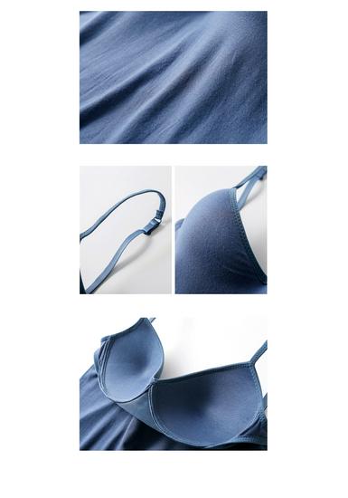 Plus-Size Women's Backless V-Neck Modal Camisole with Built-in Bra for Yoga