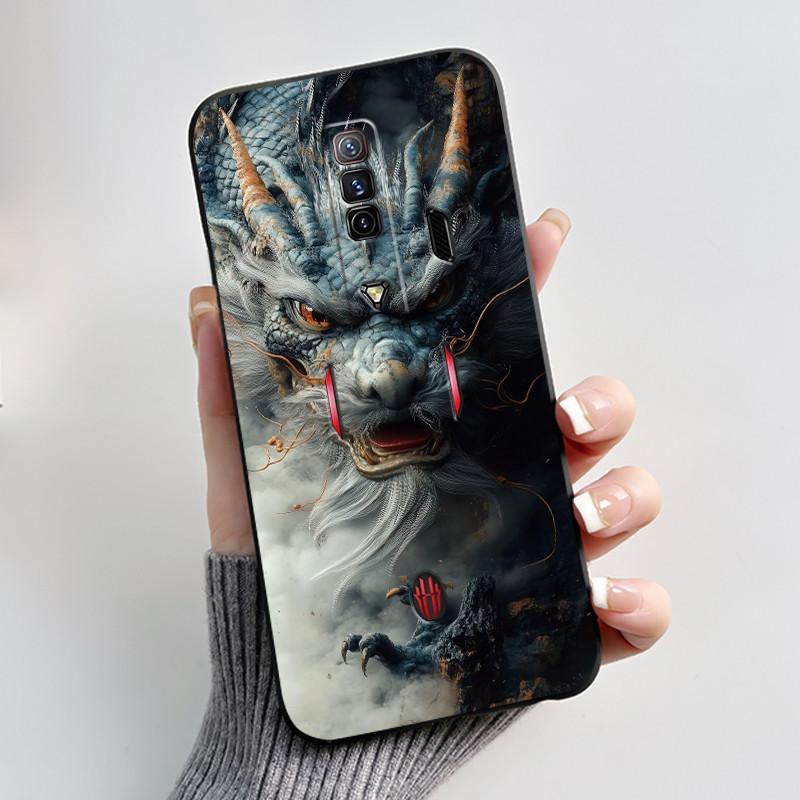 

Чохол для телефону ZTE nubia Red Magic 7 7S Розкішний Дракон Милий Крутий Хлопчики Дівчата М який Силіконовий Задній Чохол Для RedMagic 7 Бампер ZTE nubia RedMagic 7
