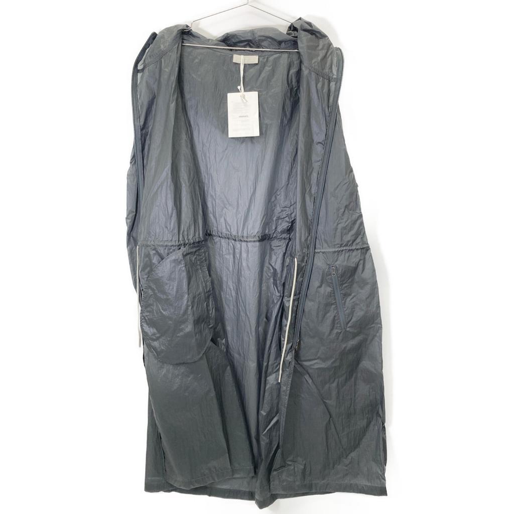 AMOMENTO GK0-24000-A Grey nylon hooded long coat coat F grayUsed