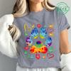 Tie Dye Paw Print Women T Shirt Fashion Casual Graphic T-Shirts Short Sleeve Tee Tops Summer Fashion Female T-Shirt Mujer
