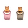 Little Bear Storage Cup Bathroom Toothbrush Cup Toothpaste Holder Wall-Mounted Draining Super Sturdy Wallpaper Bear Cup