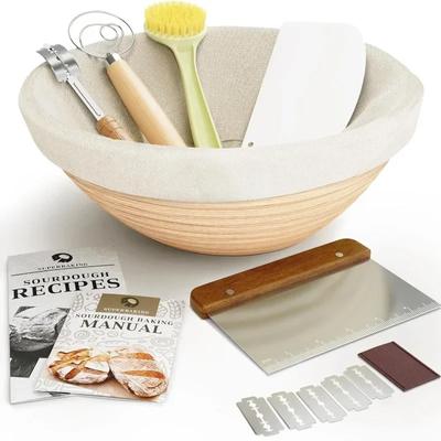 9 in Sauerteig-Starter-Set Cookie Pizza Sauerteigbrot Mixer Schaber Professionelles Backzubehör-Set Für Zuhause DIY Backen Geschenke