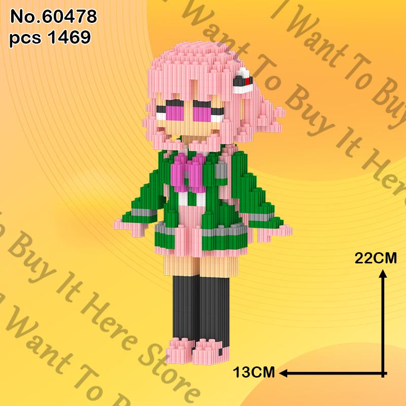 Anime Danganronpa Nanami ChiaKi Kokichi Oma Cosplay Piece Together Accessory Garage Kits Ornament Figurine Model Toys Mascot