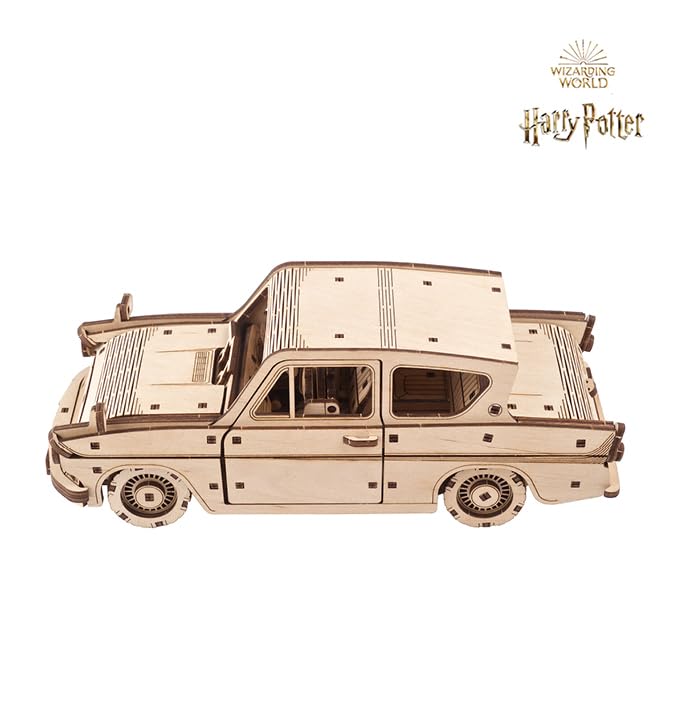 Ugears Harry Potter Flying Ford Anglia 70173 Wooden Puzzle Craft Model No Glue or Tools Required Adult