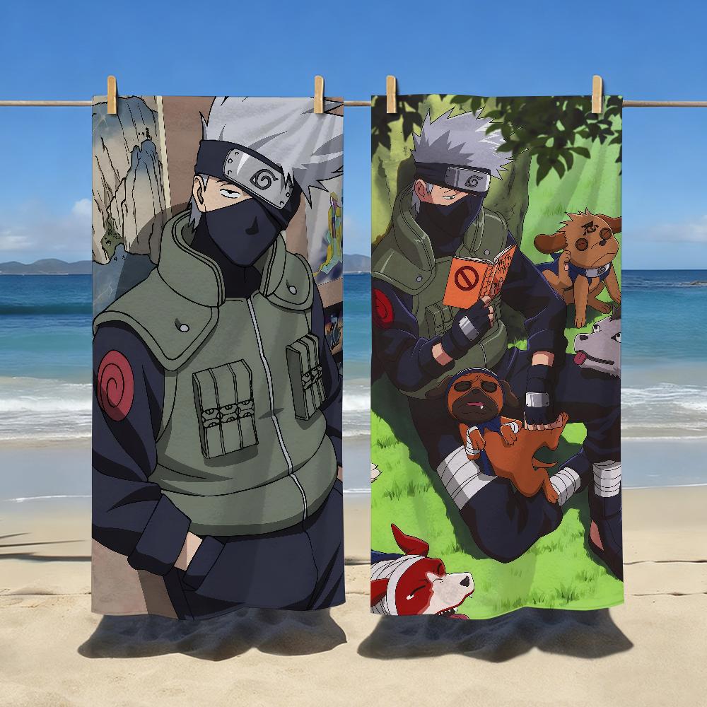 N-Naruto-S Kakashi-S Cool Towel Sports Quick Dry Travel Camping Gear Sandproof Soft Light Large Beach Towel