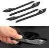 4PCS Door Handle Cover Compatible with Tesla Model 3 (-2025) Highland Model Y (-2026) Juniper Real Carbon Fiber 3D Sticker Wrap Covers Exterior Trim