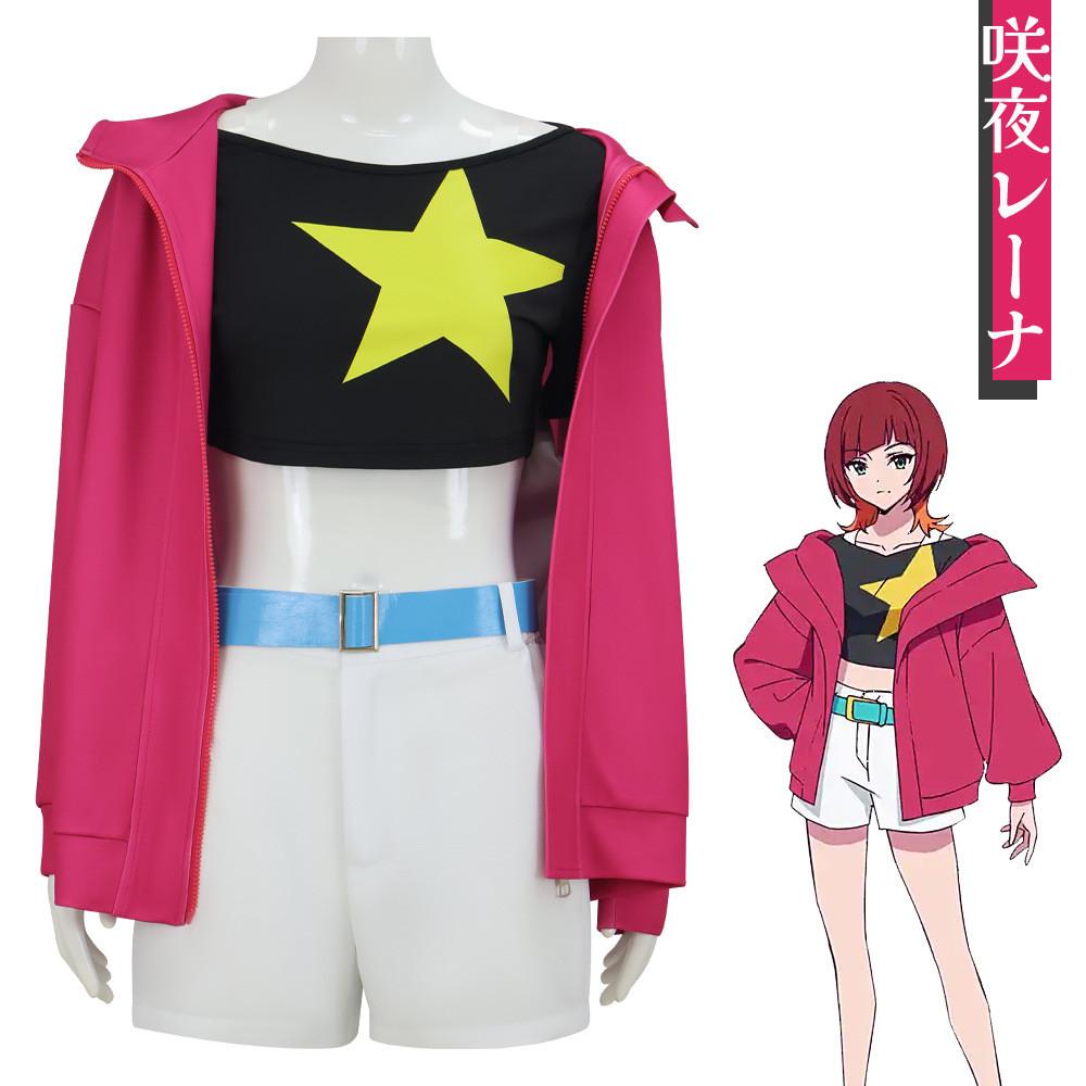 Digimon Beatbreak Sakuya Rena Cosplay Kostüm Für Damen Aus Polyesterstoff Für Halloween-Party
