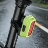 Type-C Powered Bicycle LED Safety Light Rechargeable Bright Red Warning Light Compact Design Easy Install for Night Riding
