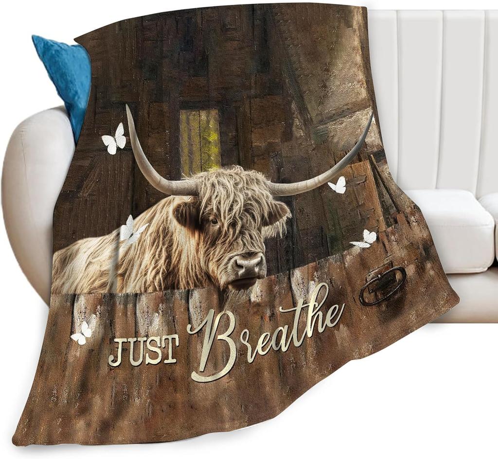 Horse Blanket Cute Horses Flowers Decor Throw Blanket Gifts for Animal Lover Warm Soft Plush Lightweight Fleece Flannel Blanket