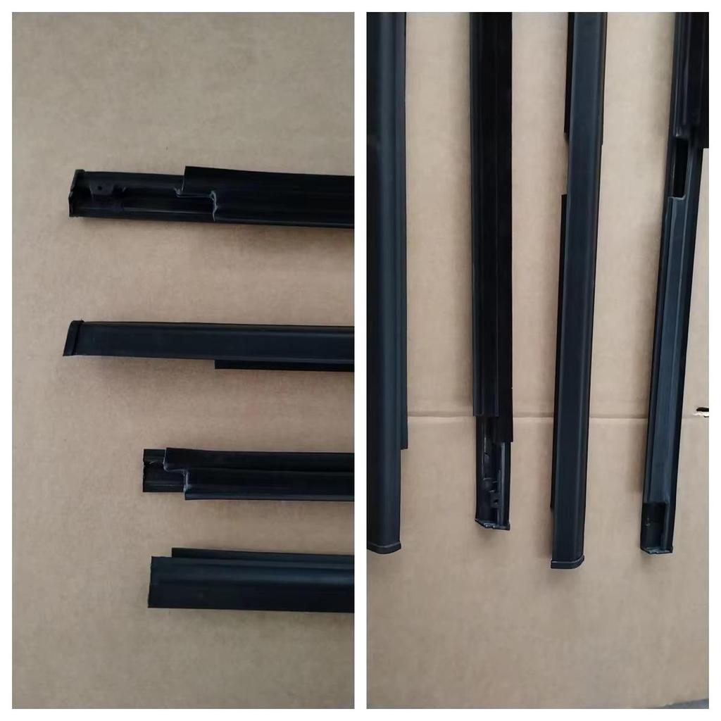Mitsubishi Lancer 1995-2000 Window Trim: Water-Blocking Sealing Wiper Strips & Outer Glass Pressure Strips