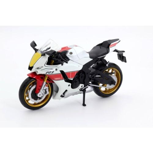 Doyusha Diecast Motorcycle 1/12 Scale 2022 Yamaha YZF-R1 White Finished Product