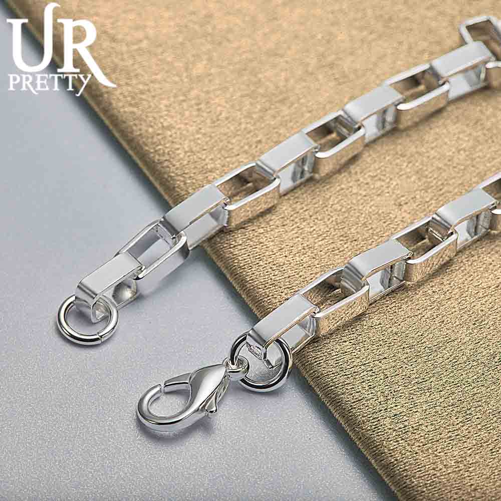 925 Sterling Silber Box Schnalle Armband Modischer Hochzeitsschmuck