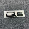 285mm Für audi Q5 2014-2019 4Ringe Logo ABS Schwarz Auto Motorhaube Frontgrill Emblem Heckklappen Emblem Q5 Aufkleber Quattro Sline Emblem