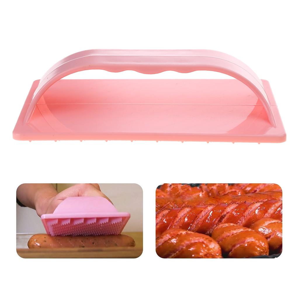 Plastic Hot Dog Slicing Tools Hot Dogs Cutter Plastic Material Sausage Slicers for Baebecue Outdoor Camping Grilling