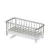 Sunny Point Rust-Free Sponge Holder with Draining Function, Detergent Holder, Stainless Steel, for Bathroom and Kitchen Storage, Water Flow, Bottle, S