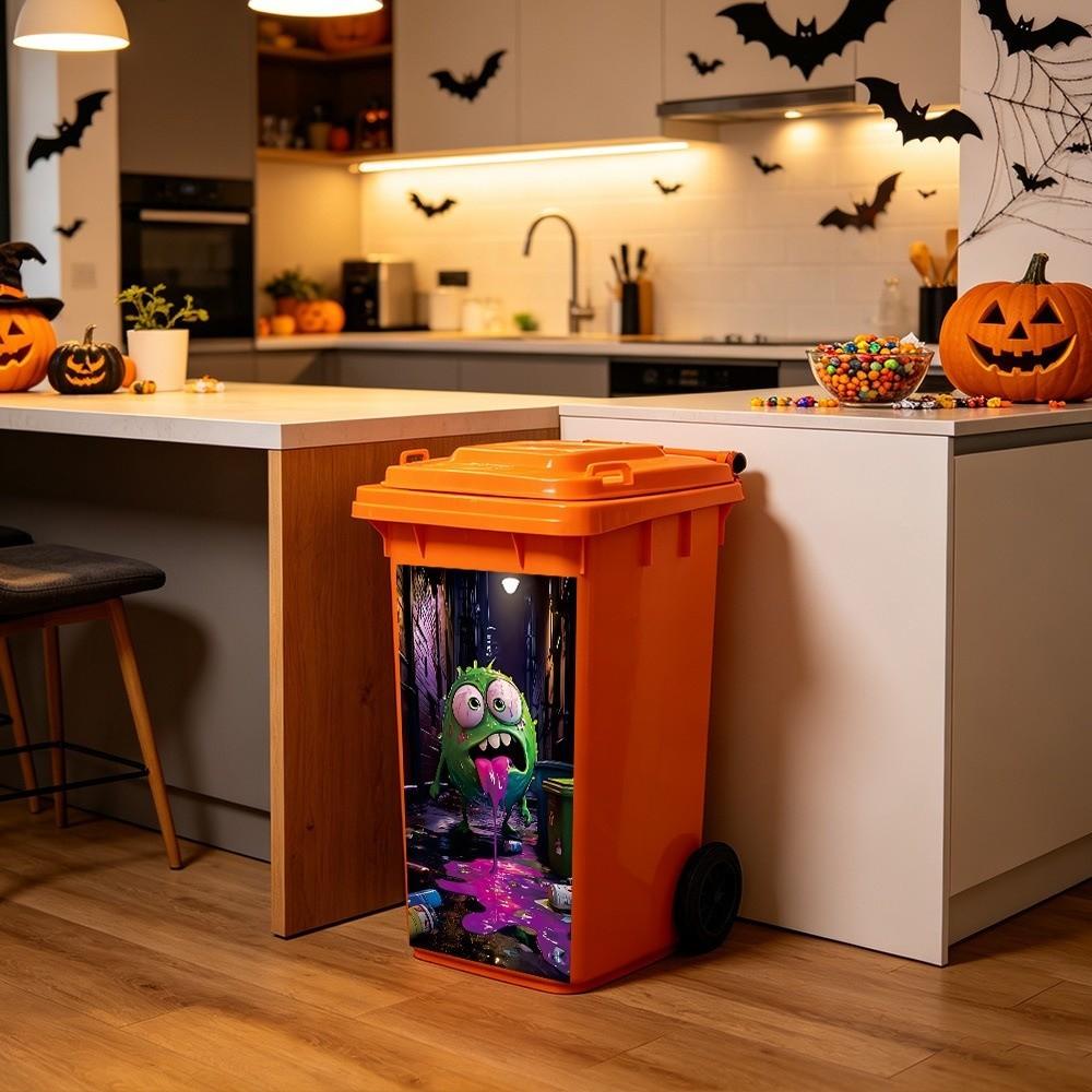 Waterproof Bin Decor Sticker Self Adhesive Trash Can Sticker New Wall Decal  Garden Layout