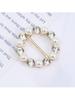 1pc- Alloy Pearl and Rhinestone Pin Backs Set for Women Decorative Shirt Corners Waist Tightening Clips Clothing  Buckles
