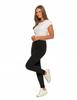 MORAJ Women's High Waist Ribbed Leggings, Fashionable, Sporty, S/M, Black