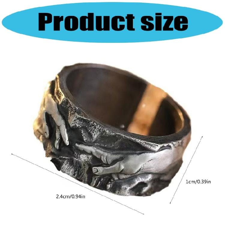Traditional Art Themed Openable Rings Flexible Band For Women Men Enduring Jewelry Suitable Daily Wear