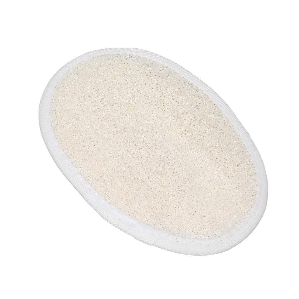 Loofah Pad Exfoliating Cleaning Soft Bathing Sponge Scrubber with Elastic Band for Facial Body