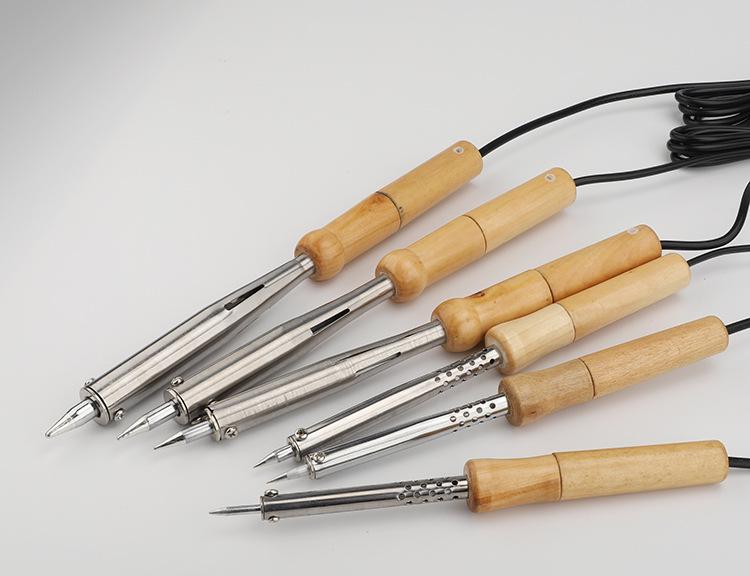 60W/80W/100W/150W Hochleistungs-Lötkolben mit Holzgriff & Konstanttemperaturregelung