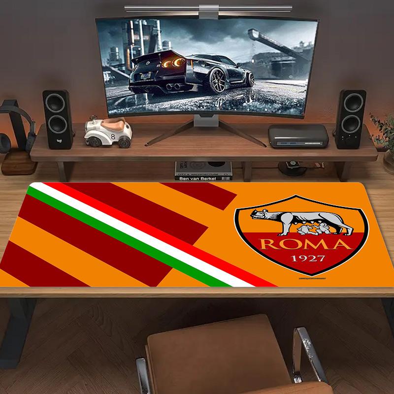 AS Roma Color Mouse Pad Large Gaming Table Cushion Non-slip Laptop Tablet Big Mousepad XXL Mat Mini PC Playmat With Lock edge