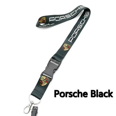 AIC1 Cordón para Llave Correa para el Cuello Porta Tarjeta de Identificación Llavero Portallaves Llavero Regalos Para Porsche Macan Panamera Cayenne Cayman 911