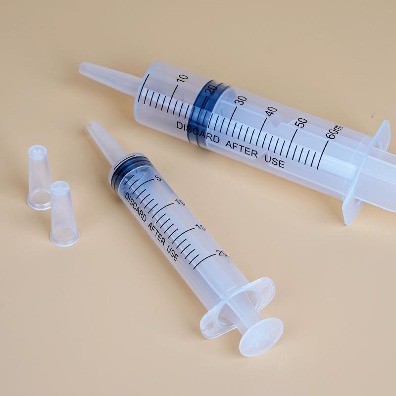 1 Stück Kleintierfutterspender Vogelfutterspender Spritze Einlaufspülgerät Großer Kaliber Kunststoff Spritze mit Großer Öffnung 20ml/60ml