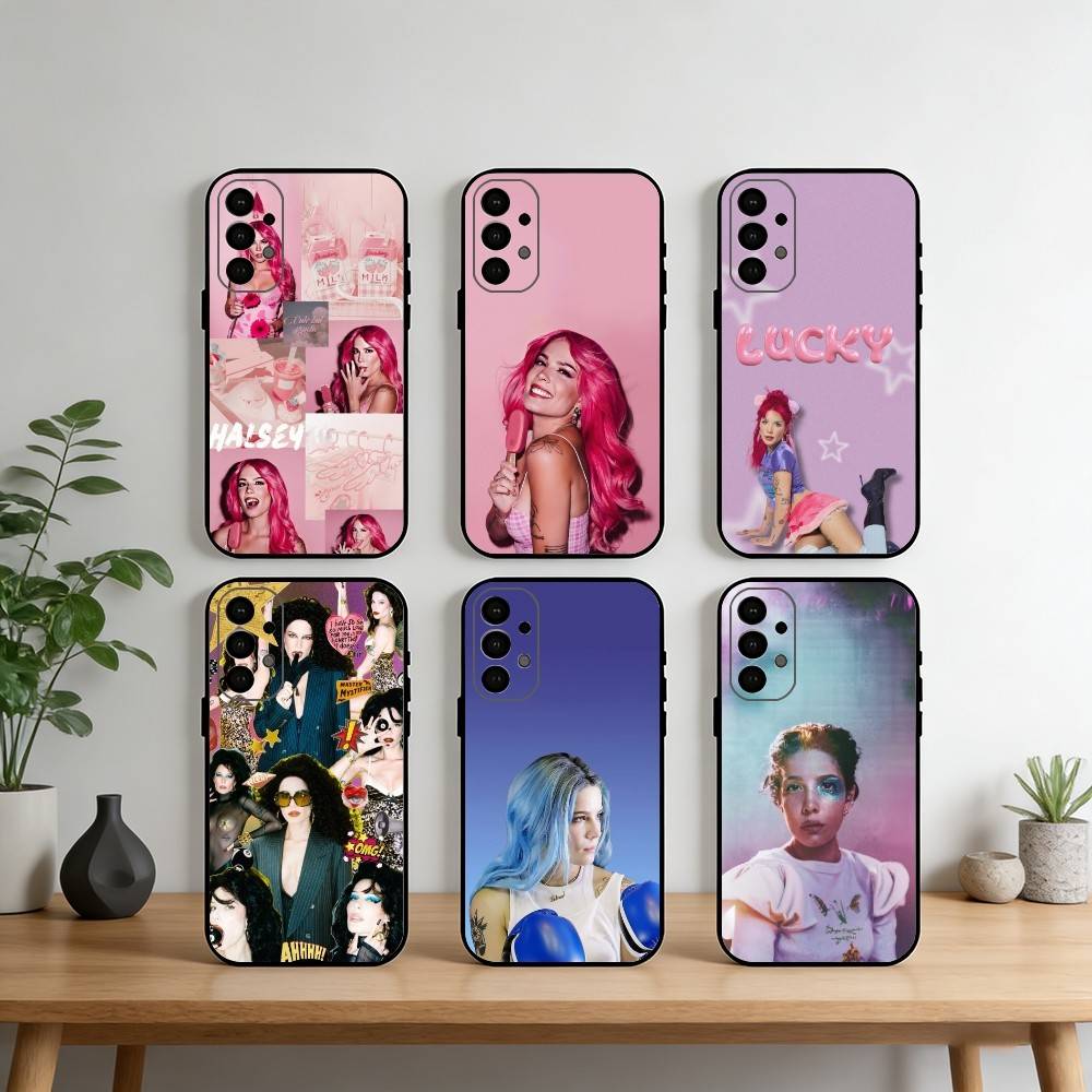Singer H-Halsey Phone Case For Samsung S25,S24,S21,S22,S23,S30,Ultra,S20,Plus,Fe,Note,10,9,5G Black Cover