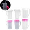 1500/2000/2500ml Plastic Measuring Water Pitcher Jug with Lid for Cold Water Ice Tea Juice Beer
