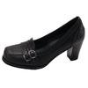Women Loafer Fashion Shallow Slip Vintage Female Elegant Thick Heel Mary Jane Shoes Ladies Dress Pumps