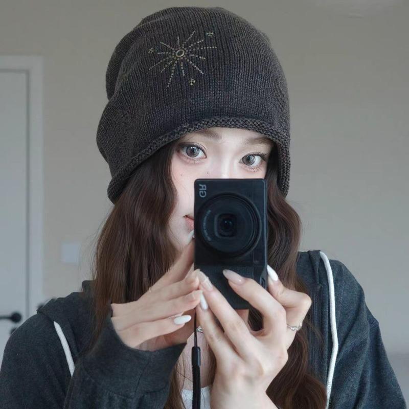 Sweet and cool feng shui washing Korean loose wind stacking hat versatile face small cold hat Baotou hat