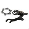 Aluminum Alloy Bike Disc Brake Bracket Adaptor+Threaded Hubs Disk Rotor 6Bolt Flange
