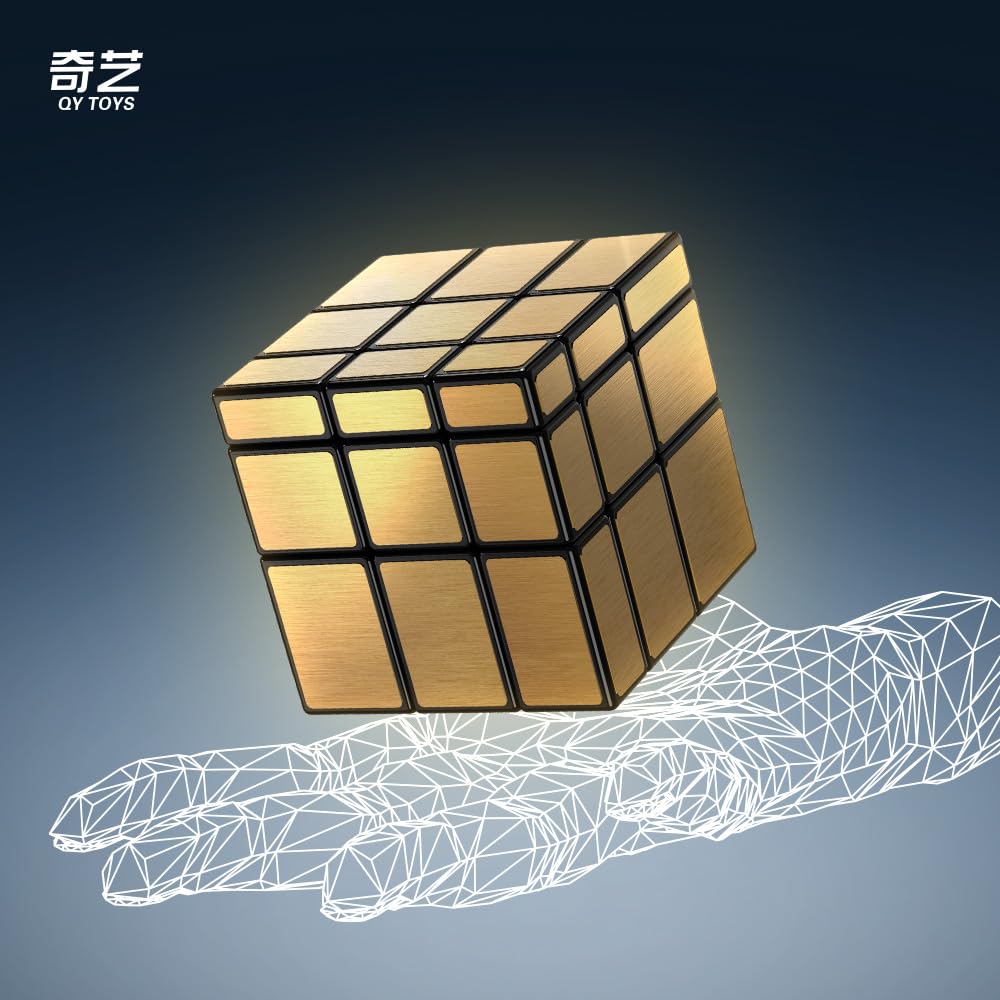 QY Mirror S [Pouch IncludedAuthentic] Mirror Cube 3D Puzzle (Gold)