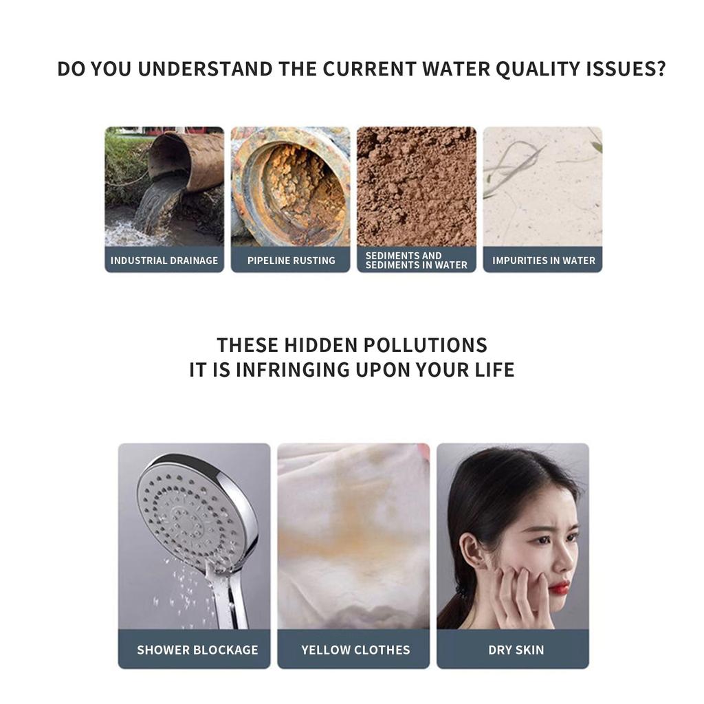 Household Showerhead Filter Shower Water Purifier Universal Accessories
