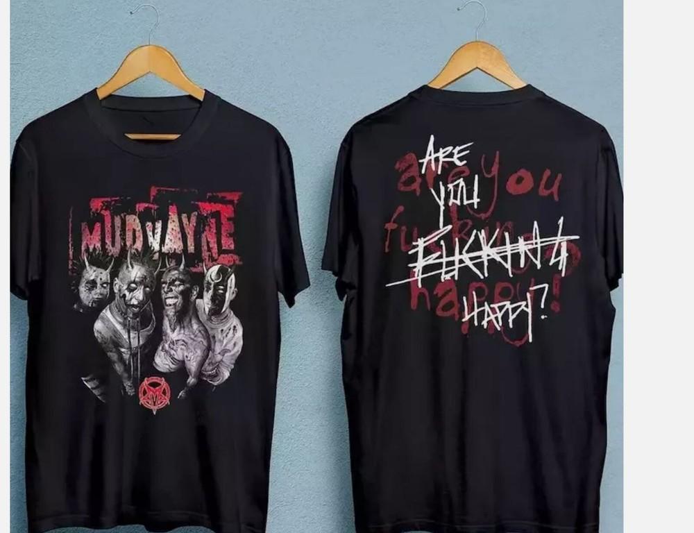 Футболка Mudvayne 2 стороны черная Унисекс Унисекс футболка XXL