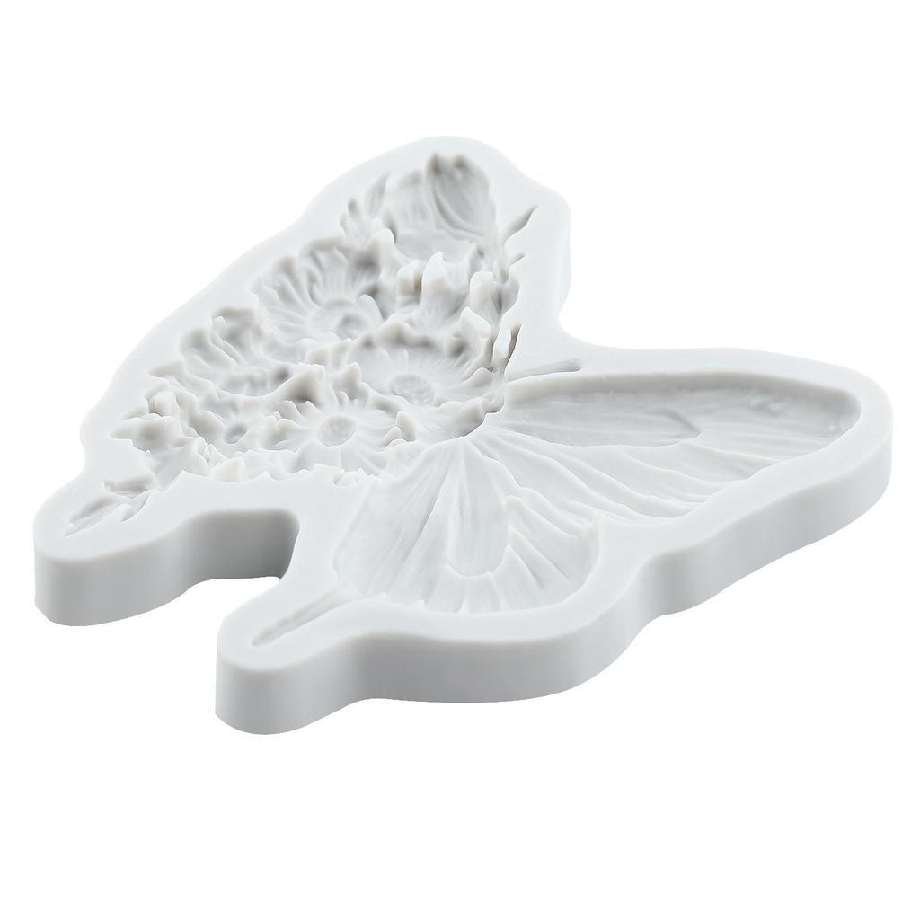 Fjärilsblomma Silikonform Fjäril Fondantformar Tårtdekorationsverktyg Tematårta Dessert Dekorerad Chokladgodisform
