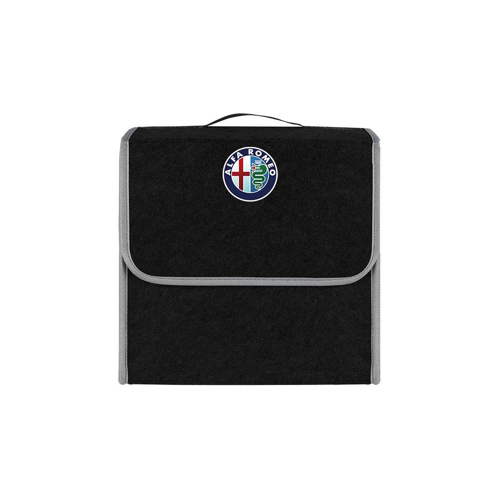 1pc Anti Slip Soft Felt Storage Box Car Trunk Organizer Foldable Box For Alfa Romeo Giulietta GT 159 147 Sportiva Accessories