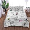 Colorful Blossom Duvet Cover Set King Queen Double Full Twin Single Size Bed Linen Set
