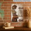 2D Flat - 1pc Vintage Aluminium Decorative Sign | "Just A Girl Who Loves Books" - Metal Wall Decor, Wall Hanging, Perfect for Home, Office, or Cafe