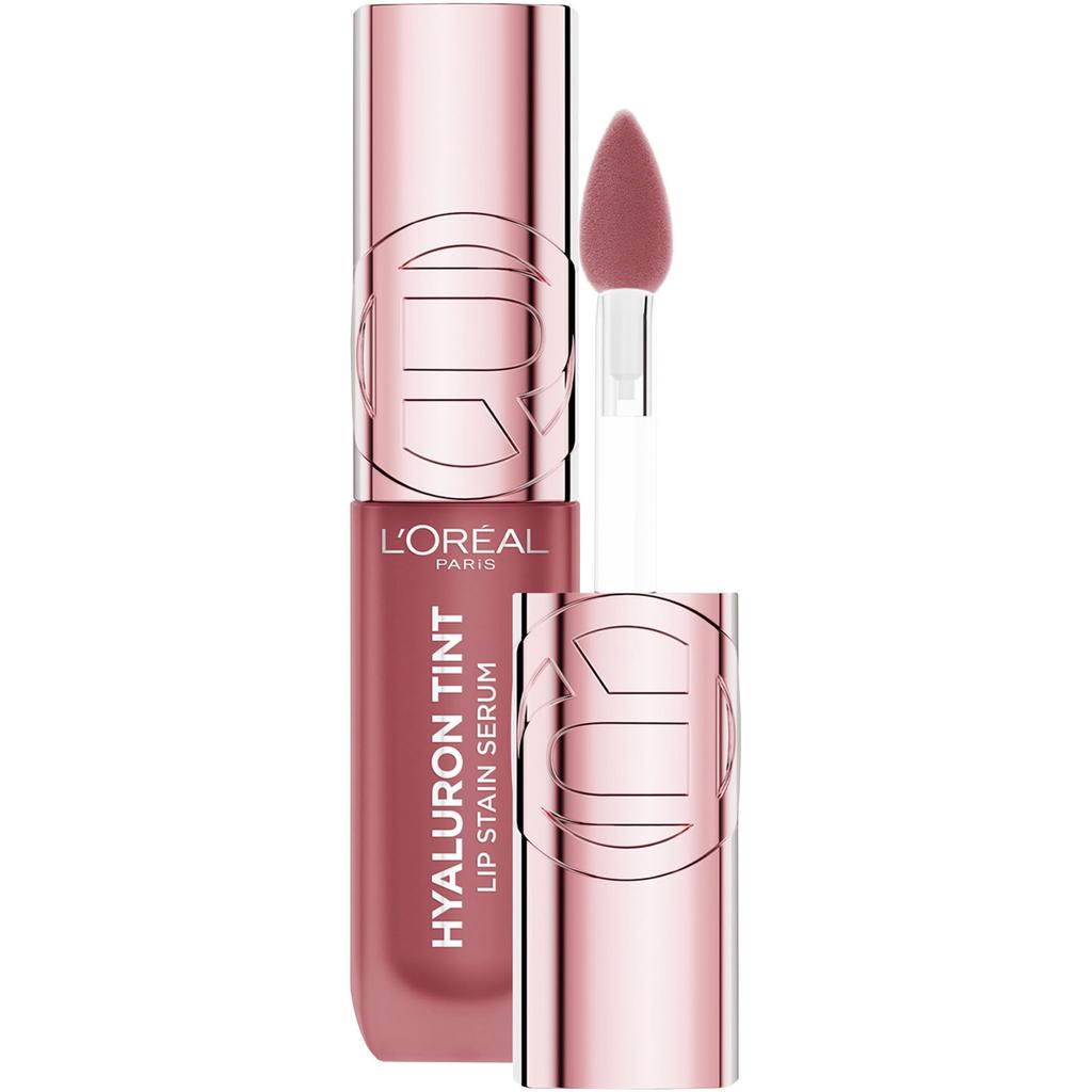 L'Oreal Paris Hyaluron Tint Lip Stain Serum, Watery Stain Effect, 635 Worth It Medium, 5 Ml