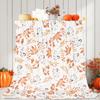 Pumpkin Flannel Blanket Floral Print Blanket Thanksgiving Air Conditioning Blanket Blanket Nap