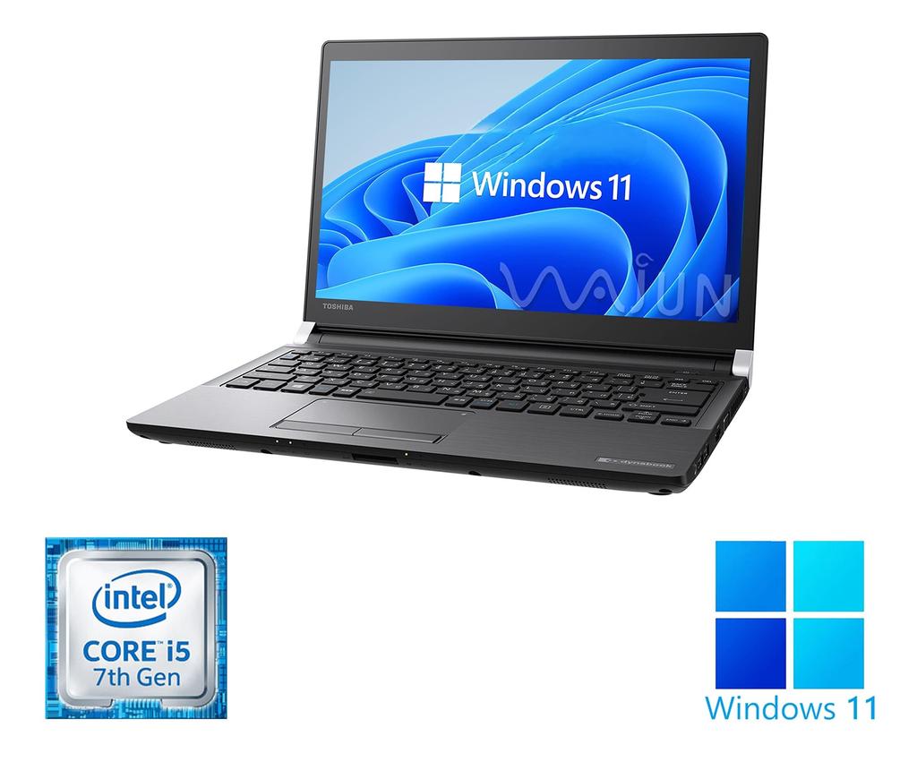 Refurbished Toshiba R73 7th Generation Windows 11 MS Office Home Breakfast Wajun 8GB 1TB SSD Laptop, 13-inch, i5-7200U Processor, Pro, & 2019, Webcam,