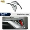 For Toyota C-HR CHR 2018- Chrome 2PCS Rear Fog Lamp Bumper Light Cover Trim