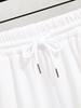 Summer 2025 new men's suit: Summer short-sleeved T-shirt top, casual street wear and comfortable top, simple letter print men's