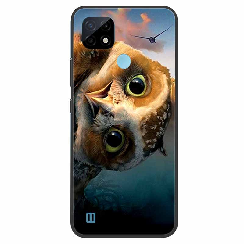 Pro Realme C21 Pouzdro Nárazuvzdorné Měkký silikon TPU Zadní kryt Pro Realme C31 C21Y C25S C25 Pouzdra na telefony Realme C21 C31 Roztomilý kreslený