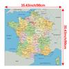 Nezarámované nástěnné umění s mapou Francie, geografická dekorace, do obývacího pokoje, ložnice, kanceláře, dárek pro cestovatele, k narozeninám, domácí dekorace